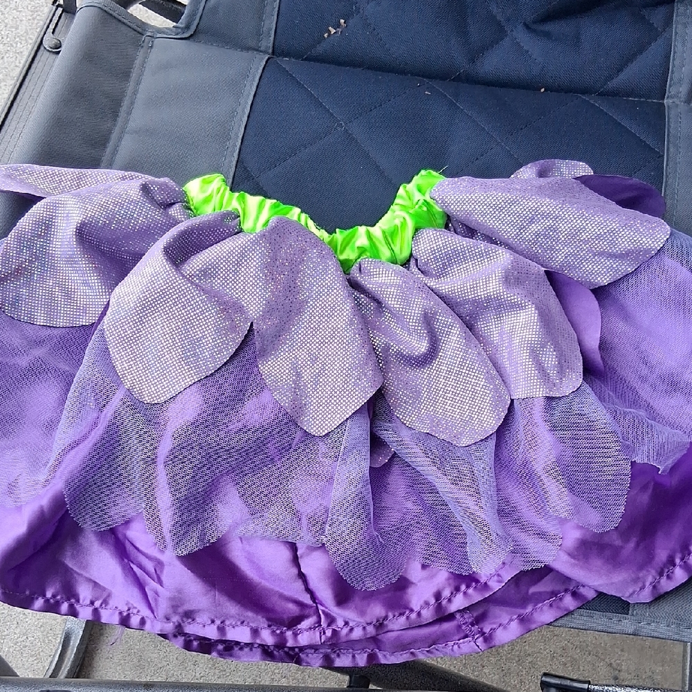 Purple and Green Petal Skirt